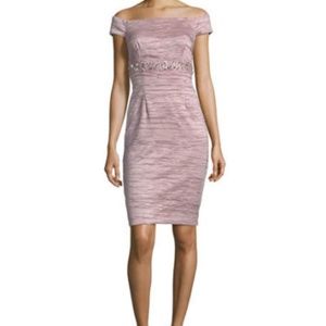 Eliza J Mauve Off The Shoulder Dress Size 12 Cocktail Dress Formal Dress